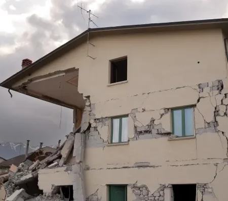 apartment building wrecked from tornado
