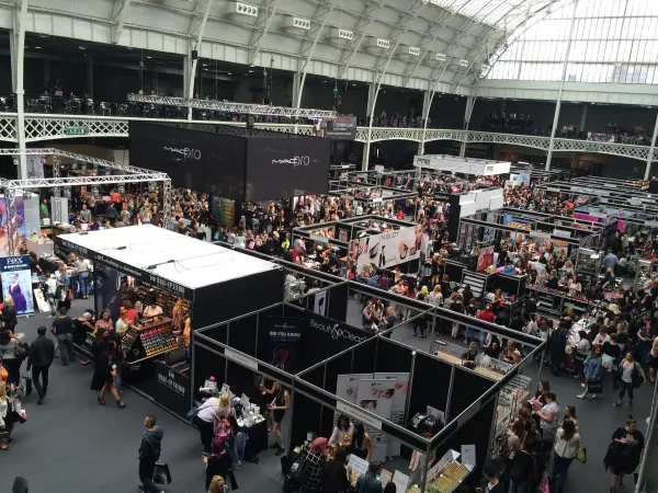 trade shows in action distant view promotional