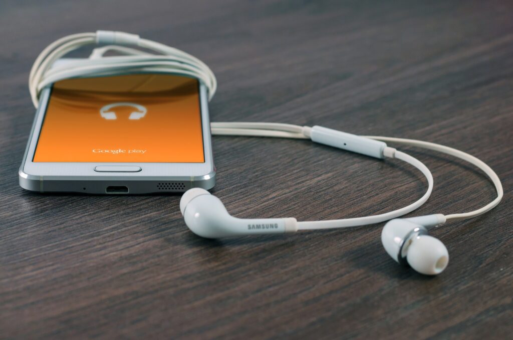 cellphone with earphones connected electronic discovery