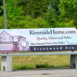 thumb-nail-list-pic-outdoor | The Document Group bench with signage